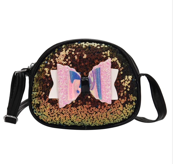 Bow Sequin Crossbody Bag