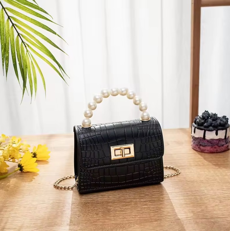Petite  Shoulder Handbag Crocodile Pattern