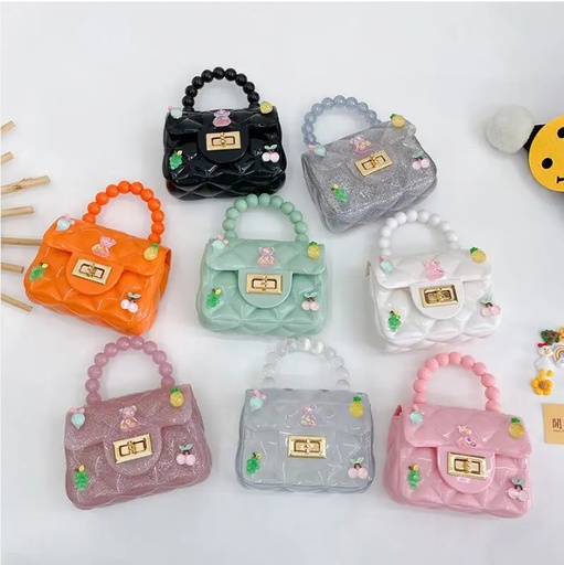 Mini Fashion Silicone Crossbody Coin Purse and Handbag
